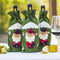 MINGRONG-dzsw Christmas decoration for red wine bottles, motif: snowman, Weihn