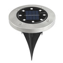 8 LED Garden Solar Power Ground Lights Floor Patio Outdoor Lawn Path Lamp
