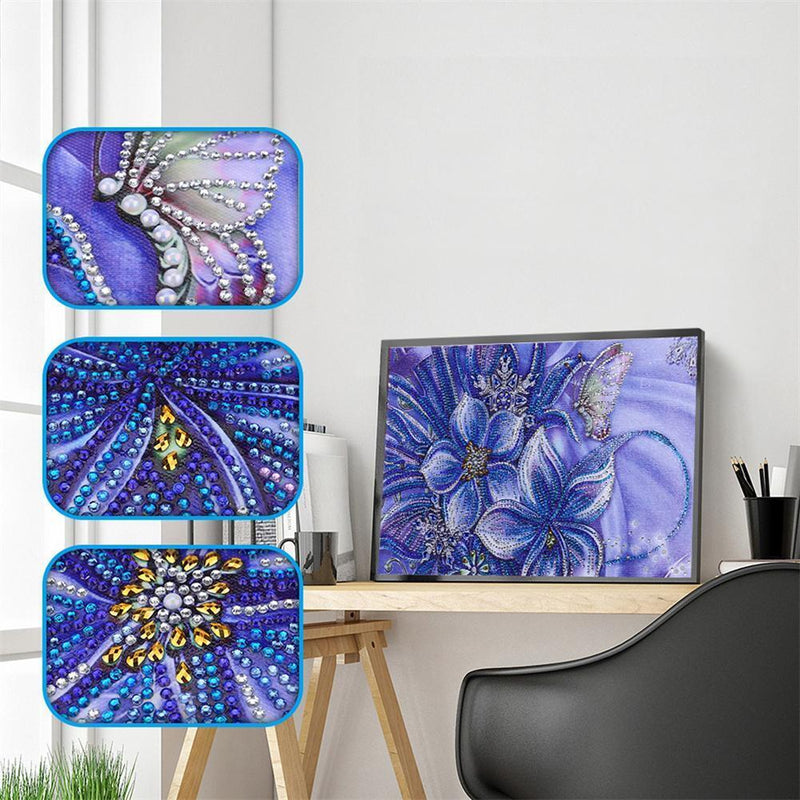 DIY Special Shaped Diamond Painting Butterfly Cross Stitch Mosaic (DZ223) Newly