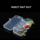 5pcs Topwater Minnow Bionic Fishing Lures Artificial Hard Bait with Storage Box