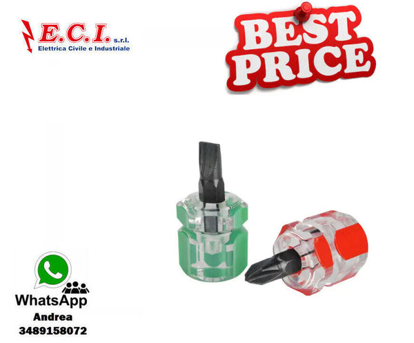 Set 2 Pieces Screwdriver Nano Magnetic Cross And Shattered Mini Screwdriver
