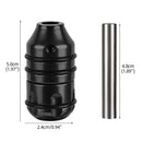Aluminum Alloy Tattoo Grip 24mm Handle Non-Slip Self-locked Tube (Black) Newly