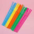 100 Pieces Colorful Jumbo Straws Straw Milkshake Smoothie N4J4 Drinks T7N0