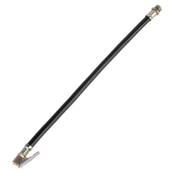 Motorcycle Bicycle Car Flexible Clip On Air Tyre Tire Inflator Hose W8A7 T D3N0