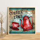 DIY Oil Paint by Numbers Coffee Time Hand Painted Acrylic Coloring Picture