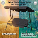 Outdoor Patio Replacement Shade Dust Swing Cover Backrest Chair Cushion Case