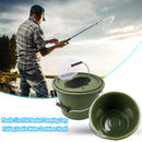 Portable Plastic Fishing Bucket Water Storage Container Handle Fish Storage Tool