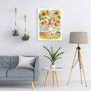 5D DIY Diamond Painting Kits Full Round Drill Sunflower Girl Mosaic Art Picture