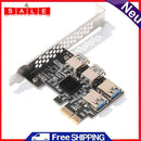 PCI-E to PCIe Adapter PCI-Express 1x to 16x 1 to 4 USB 3.0 Riser for BTC Mining