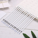 Writing Supplies White Color Shell Medium Nib Core Gel Pen Refills Black Ink
