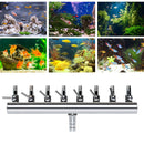 Air Oxygen Pump Aquarium Fish Tank Stainless Steel Splitter Hose (8 Ways) Newly