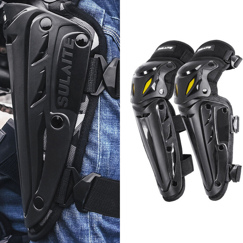 2pcs SULAITE Reflective Motorcycle Riding Protective Gear Knee Guard Pads Newly