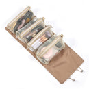 4 in 1 Makeup Bags Foldable Travel Cosmetic Bag Large Capacity for Bathroom Home