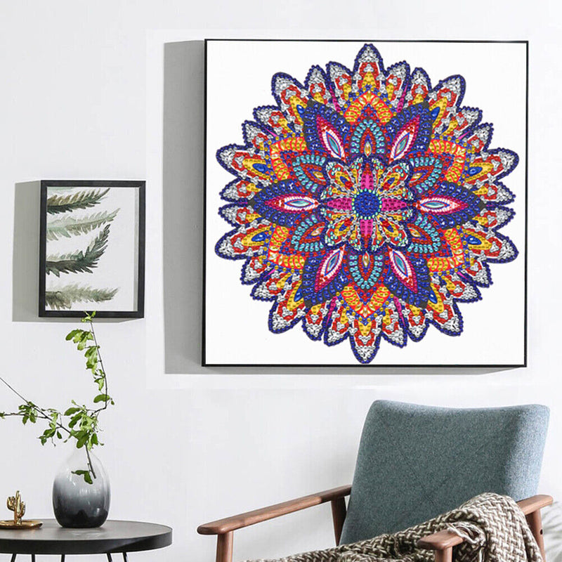 Partial Drill 5D Special Shape Diamond Painting Abstract Mandala Kit (X053)
