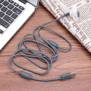 1.8m Dual Magnetic Ring USB Charging Cable for Xbox 360 Controller (Grey)