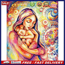 Mother and Child 5D DIY Full Round Drill Diamond Painting Rhinestones Picture
