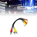3 RCA Male Jack To 6 RCA Female Plug Splitter Audio DVD F7A3 Adapter AV R3T5