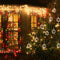 10cm Clear Iridescent Glass Fillable Baubles Balls Christmas Tree Ornaments`