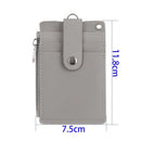 PU Leather Bus Cards Cover Business Wallet Keychain ID Card Holder Coin Purse