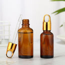 Brown Drop Bottle Glass Container Refillable  Accessories Refillable Bottle