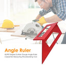 45/90 Degree Gauge Angle Ruler Carpenter Measuring Woodworking Tool (Red) Newly