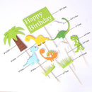 Ornaments Flag Banner Cake Topper Dinosaur Topper Happy Birthday Dinosaur