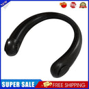 Mini Neck Fan Bladeless USB Rechargeable Neck Air Cooler (Black 3000mAh)
