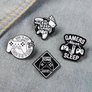 Accessories Letter Badge Denim Jackets Lapel Pin Gamepad Brooch Enamel Pin