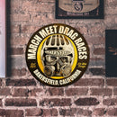 March Races Round Retro Metal Plate Tin Sign Plate Poster for Bar Club Cafe