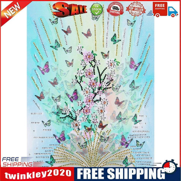 DIY Special Shaped Diamond Painting Cross Stitch Kit (DZ221 Butteryfly)