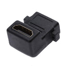 90-Degree HDMI Female to Female Clutch Adapter Converter with Screw Locks