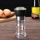 Kitchen Manual Grinding Bottle Pepper Grinder Spice Seasoning Jar (Black)