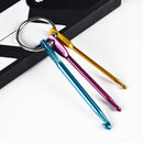 Multicolour Crafts Tools DIY Knitting Needles Crochet Hooks Keychain Aluminum