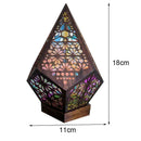 Bohemian Colorful Table Bedside Starry Sky Floor Projection Night Lamp LED U5K6