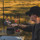 Outdoor Desktop Storage Rack Multifunction Desk Hanging Hook Shelf Stand