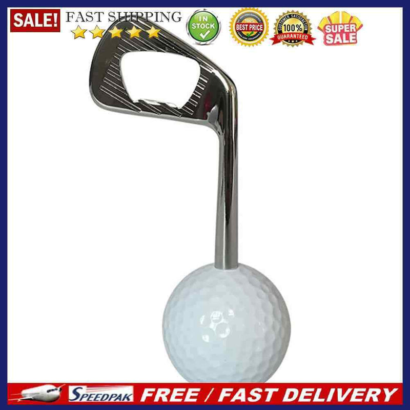 Creative Golf Ball-Shaped Bottle Opener Novelty Metal Corkscrew Wine Beer Ope