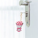 5pcs Mosaic Diamond Painting Keychain 5D DIY Rhinestone Keyring Kit (AA931)