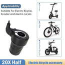 20X Bike Half Twist Throttle Grip 22.2mm with Cable for Electric Bike E-bike,`