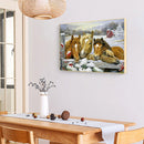 5D Rhinestone Pictures DIY Fence Horse Full Round Drill Art Diamond Painting Kit