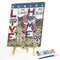 Paint by Number Oil Drawing Flower and Banner Gifts for Handicraft Enthusiast