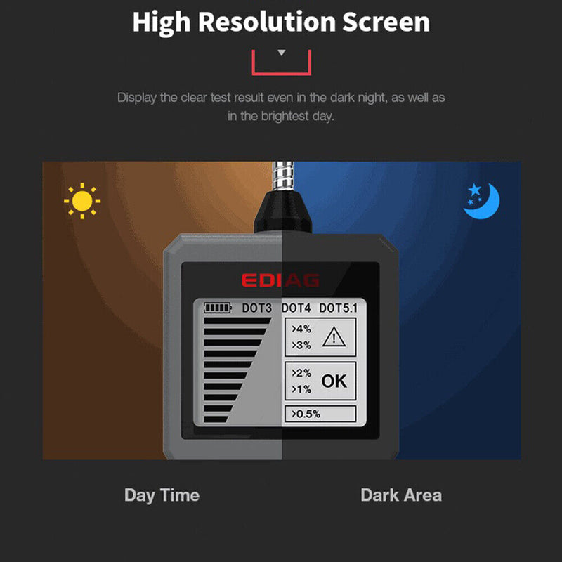 BF200 Auto Brake Fluid Tester Digital Car DOT3 DOT4 DOT5.1 Oil Quality Dete