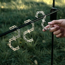 4pcs S Shaped Hooks Stainless Steel Hangers Outdoor Metal Hook Buckles Carabi