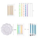 Paint Tray Brushes Dotting Pen Mandala Art Tools Clay Ceramic Tool Sculpture