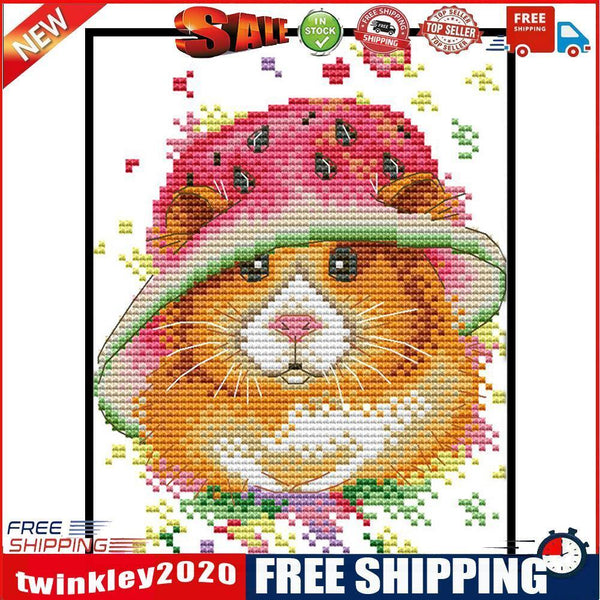 Partial Embroidery Mouse DIY Cross Stitch Kits Stamped 14CT Needlework Set