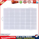 Adjustable 36 Compartment Plastic Storage Box Jewelry Earring Case?Clear? Newly