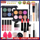 Makeup Brush Eyeshadow Palette Blush Powder Eyebrow Pen Set Cosmetics Kit Gif