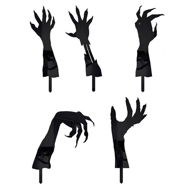 Halloween Acrylic Plugin Home Decor Ghost Hand for Terraces Backyards Sidewalks