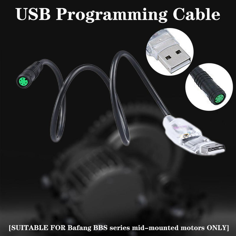 USB Programming Cable For BAFANG Mid Drive BBS BBSHD Motor  E-bike Wiring 5 Pin\