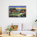 DIY Full Drill Round Diamond Painting Kit Suburban Garden Landscape Drawing Gift
