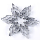 Fondant Cake Decor DIY Stainless Steel Snowflake Cookie Cutter Mold Biscuit